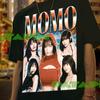 MOMO Kpop Retro Grafiniai Marškinėliai: Kpop stabas Unisex bliuzonas, Momo Twice Kpop marškinėliai