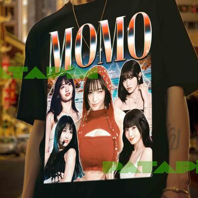 MOMO Kpop Retro Graphic Tee: Kpop Idol Unisex Sweatshirt, Momo Twice Kpop Shirt
