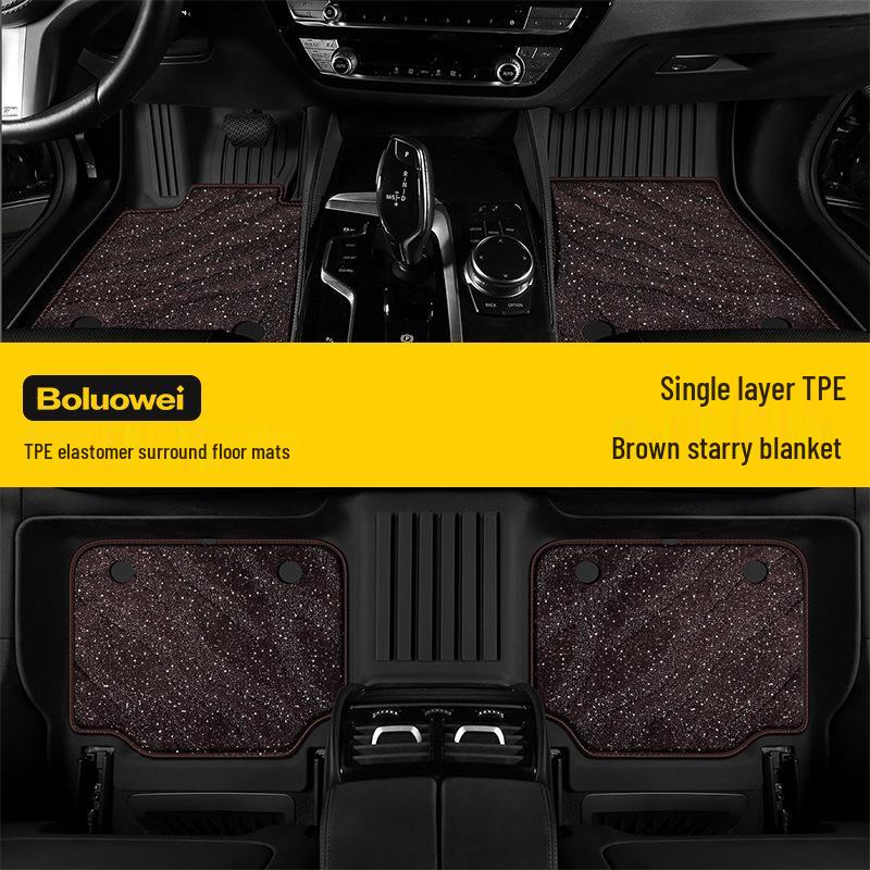ZEEKR Car Floor Mats: Wear-Resistant, Waterproof, Anti-Slip, Easy-to-Clean TPE Coil Carpet for Specific Models