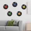 Creative Music Vinyl Record Wall Sticker Self-Adhesive Removable Decal for Bedroom Living Room Hallway Dorm Decor