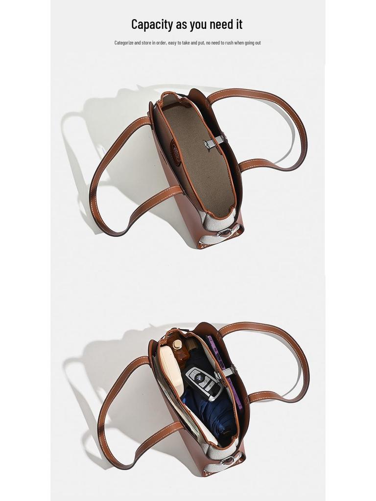 2025 Women's High-End Cowhide Dumpling Bag - Versatile Solid Color Shoulder Bag
