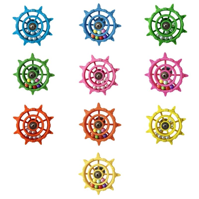 Birds Steering Wheel Engaging Birds Plaything Colorful Rotating Bead Wheel To Keep Birds Active And Happy