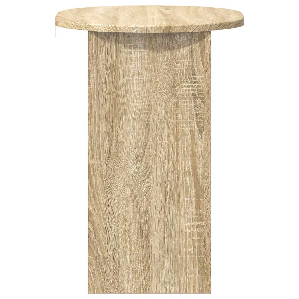 Side Table Sonoma Oak 50 X 39.5 X 55 Cm Particleboard