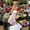Women Elegant Off Shoulder Long Sleeve Bodycon Dress Stretchy Outfit