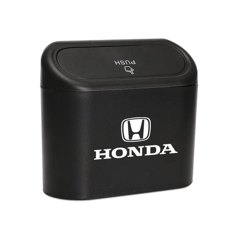 Car Hot 2025 Car Trash Can Storage Box Vehicle Multifunctional Garbage Dust Case For Honda Civic Fit Jazz Accord Passport Stepwg