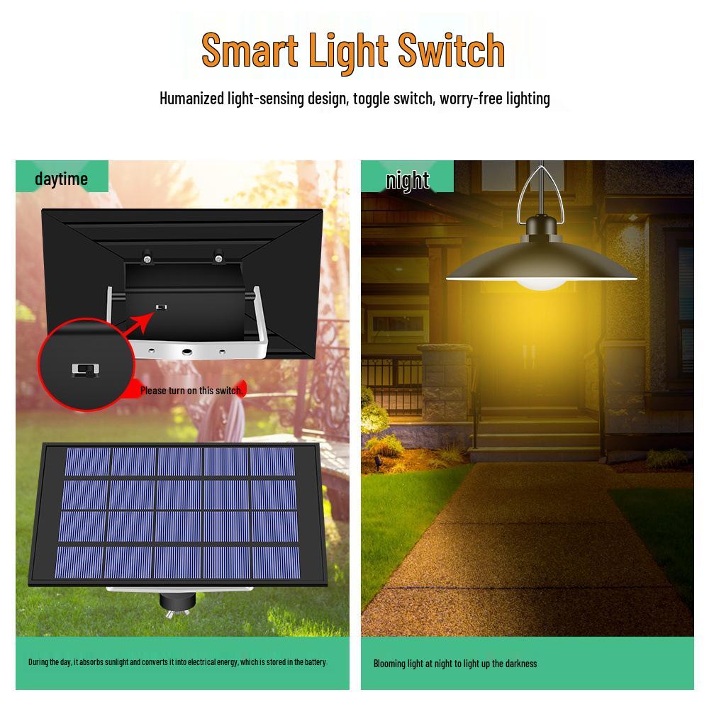 Solar LED Outdoor Pendant Lights - Energy-Saving, Waterproof, One-to-Four Decorative Garden Lights for Patio