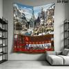 HoMM Game Wall Tapestry Aesthetic Wall Hanging Printed Fabric Blanket Decorative Tapestries for Bedroom Living Room Home Decor