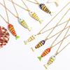 Ozean-Serie Bunter Fisch Anhänger Textur Halskette für Damen Luxus Verstellbare Halskette Niedliches Meeresparty Spicy Girl Accessoire