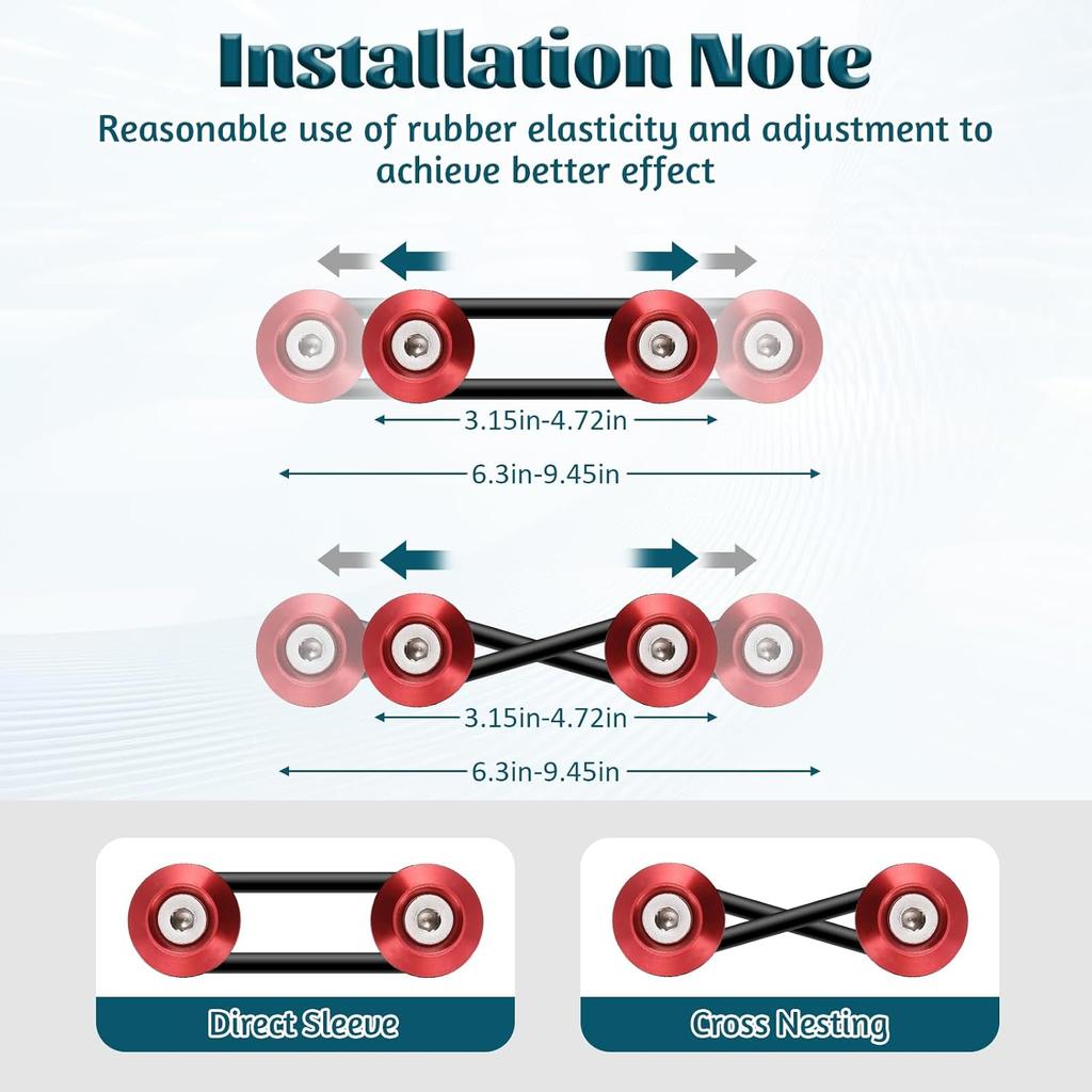 20 Pcs Bumper Quick Release O Rings Bumper Fasteners Washers Replacement Quick Release Rubber Bands Washers for Car Bumper (Black)