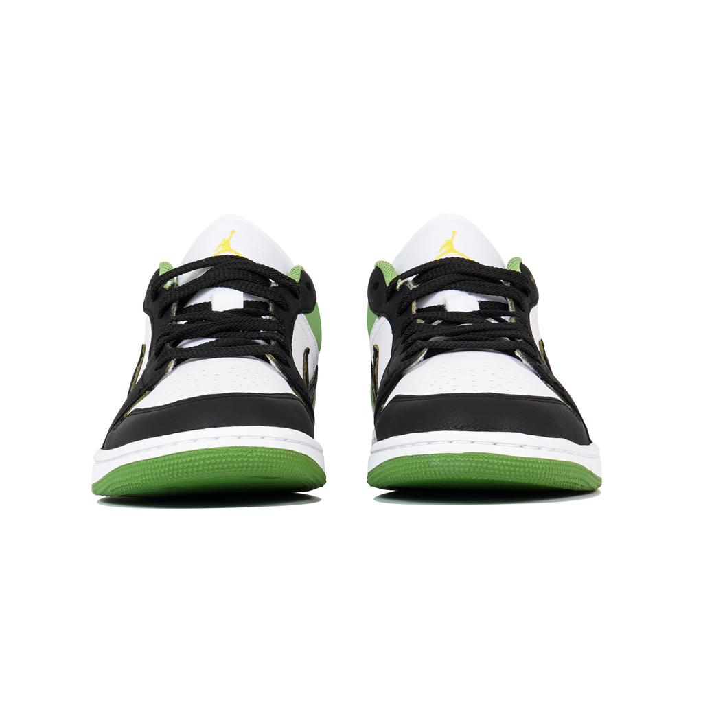 Jordan Air Jordan 1 Vintage Basketball Shoes Men's Low top White/Green/Black HF4823-100(TeamP-)