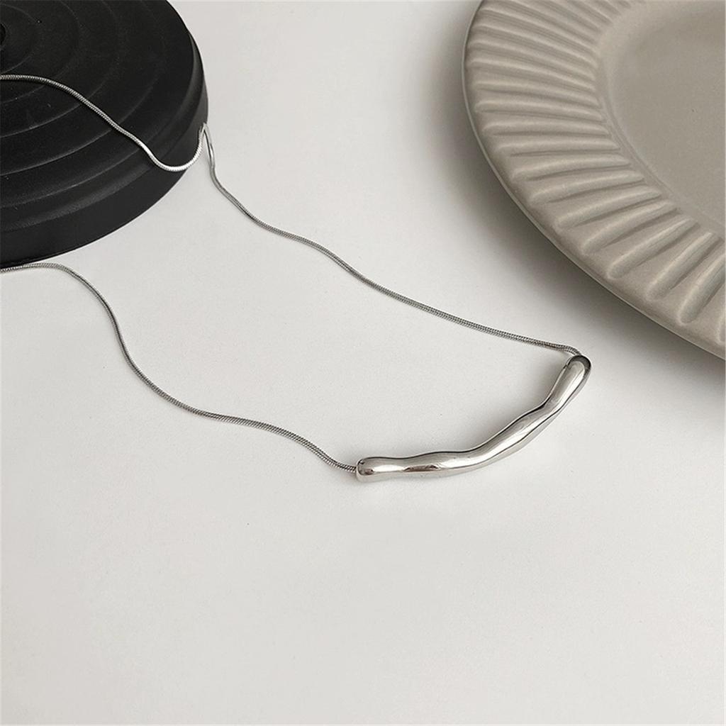 Fashion Collarbone Chain Simple Titanium Steel Short Necklace Adjustable Chain Necklace Fashion Jewelry for Any Occasion