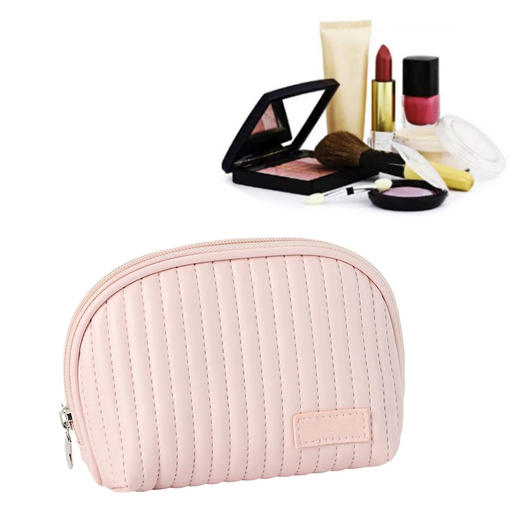 PU Leather Makeup Bag Portable Large Capacity Storage Travel Makeup Bag for Lipstick Cosmetic