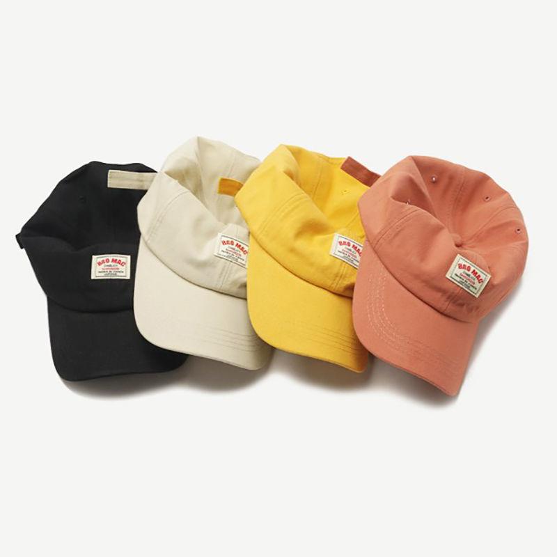 Men and Women General Baseball Cap Soft Top Baseball Cap Sun Hat Cloth Label Letter Duck Tongue Cap