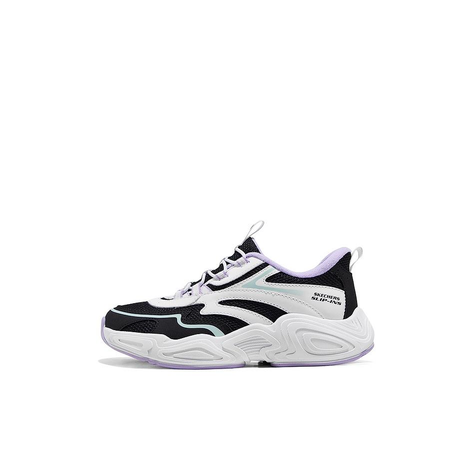 Skechers Girls Comfortable Fashion Classic Versatile Low-Top Casual Shoes Kids sneaker Black 319426L-BKW 33