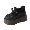 Muffin Birkenstocks winter new heightened thick-soled small man velvet