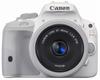 Canon Appareil photo reflex numérique EOS Kiss X7 Kit double objectif STM IS STM inclus (blanc) EF-40 mm F2.8 (blanc) EF-S18-55mm F3.5-5.6 KISSX7WH-WLK