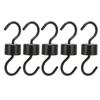 5Pcs Bird Feeder Hooks Black ABS Sturdy Easy Install Beautiful Ant Prevention Hooks for Garden