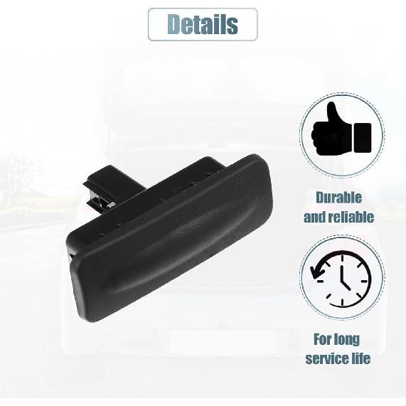 Unifizz 1PC Black 81260-A5000 Trunk Tailgate Handle Release Switch Rear Door Hatch Liftgate Latch Button Switch Fit for Hyundai Elantra GT 2013-2017