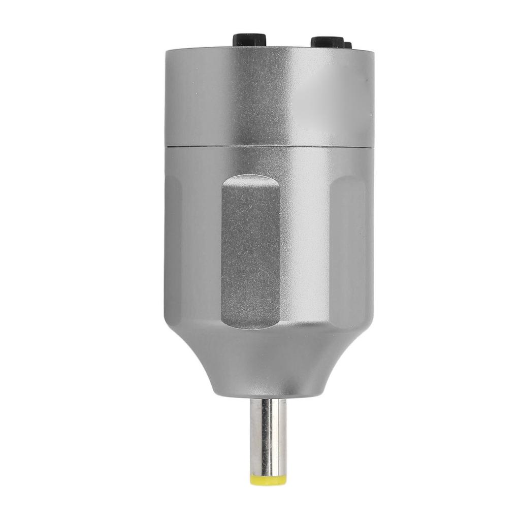 Wireless Tattoo Power Supply DC Interface 1300mAh Capacity LED Screen Tattoo Machine Battery Silver