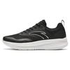 Low Top Running Shoes Men's Black White 112415577-4