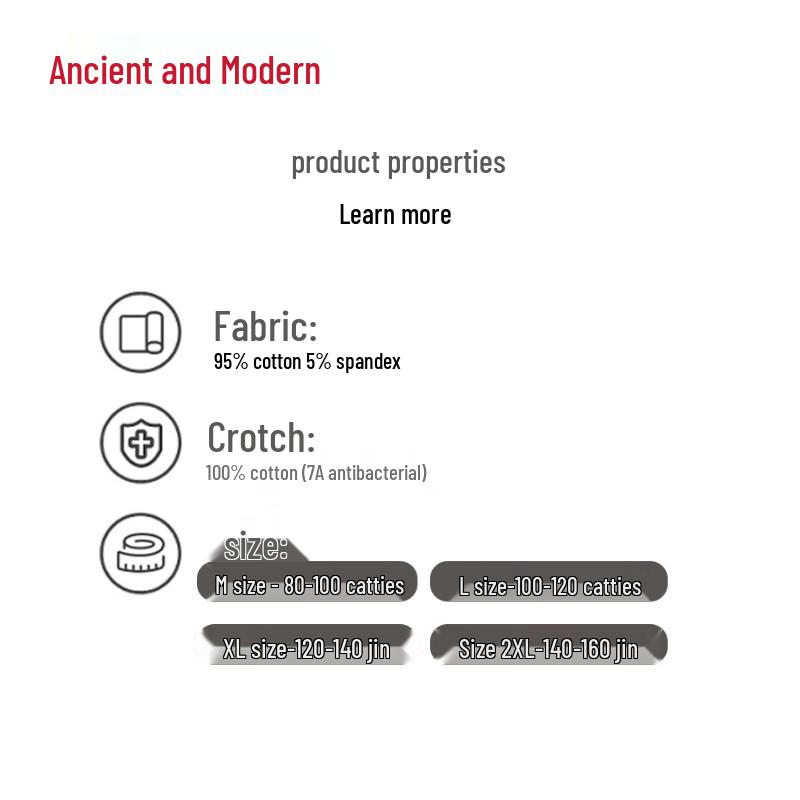 GUJIN Women's High-Waist Cotton Jacquard 7A Antibacterial Tummy Control Briefs - 3-Pack