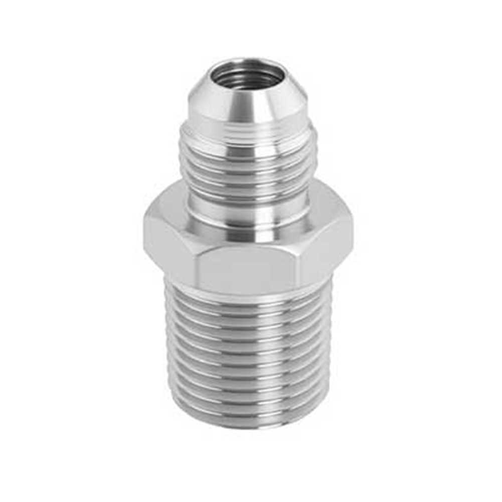 Hydraulic Hose Adapter 15 pcs 316L Stainless Steel JIC 37 Degree Flare Straight Flow Design for Pressure Stability