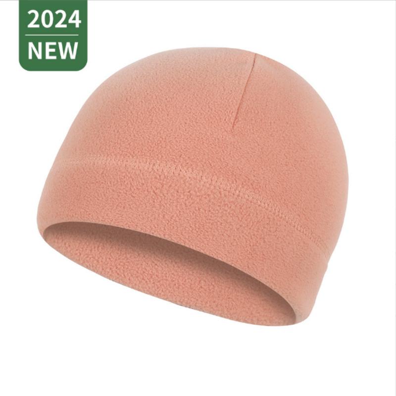 Hat Thickened Outdoor  Fleece Warm Anti-slip Windproof Solid Color High Elasticity Ear Protection Outdoor Cycling Skiing Beanie Headwear Unisex Hat