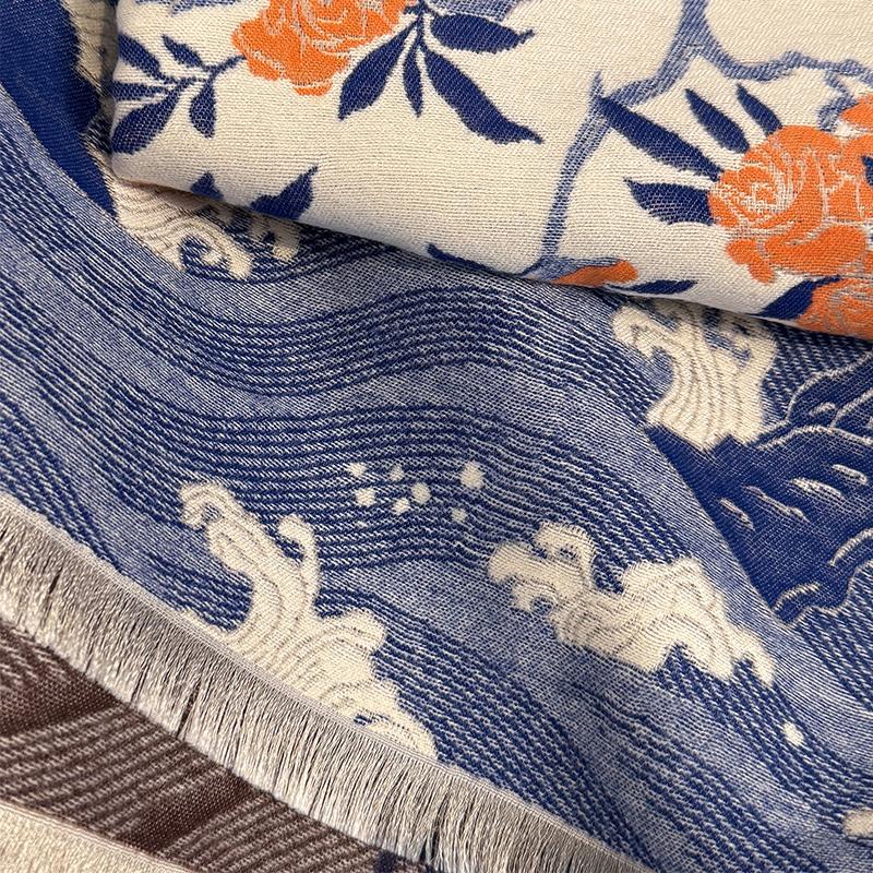 New Design Winter Warm Cashmere Shawl Scarf for Women Luxury Pashmina Blanket Wrap Bandana Femal Thick Poncho Echarpe Foulard