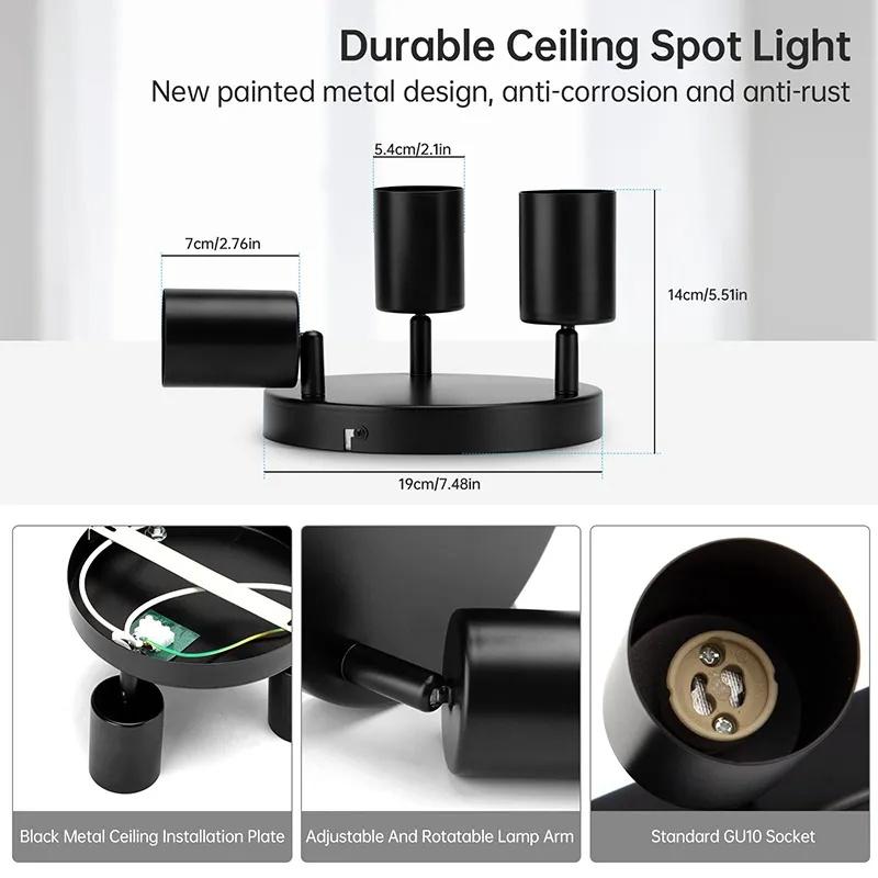 Led Spotlights GU10 Spot Led Track Lighting for Living Room Kitchen 110v 220v Ceiling Chandelier Replaceable Bulb LED Spot Light