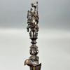 Vintage Hand Vajra Dorje Tibetischer Buddhismus Teufelsabwehrendes Artefakt Ritual Magischer Pferdekopfananhänger Halskette Schmuck Autodekoration