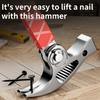 Multi Functional Sheep'S Horn Hammer with Wrench Function - Magnetic Woodworking Hammer, Polished High Carbon Steel, No Assembly Required