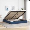 VidaXL Ottoman Bed Frame Without Mattress Blue 160x200 Cm Fabric, Bed Frame, Upholstered Bed Frame, Ottoman Bed Frame 3310895