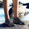 Homens elásticos macios aqua sapatos femininos luz secagem rápida tênis para caminhada à beira-mar sapatos de surf deslizamento-em sapatos de natação tamanho 35-46
