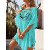 New Sexy Off Shoulder Hollowed Out Loose Fringe Bikini Style Beach Women's Dress