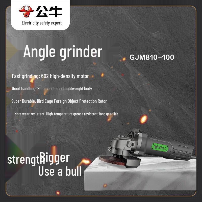 BULL Angle Grinder CN Plug (adapter Included)