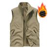 Herbst und Winter Doppelseitige Weste Herren Outdoor Plus Samt Weste Polarfleece Freizeitweste Verdickte Weste Werkzeugjacke