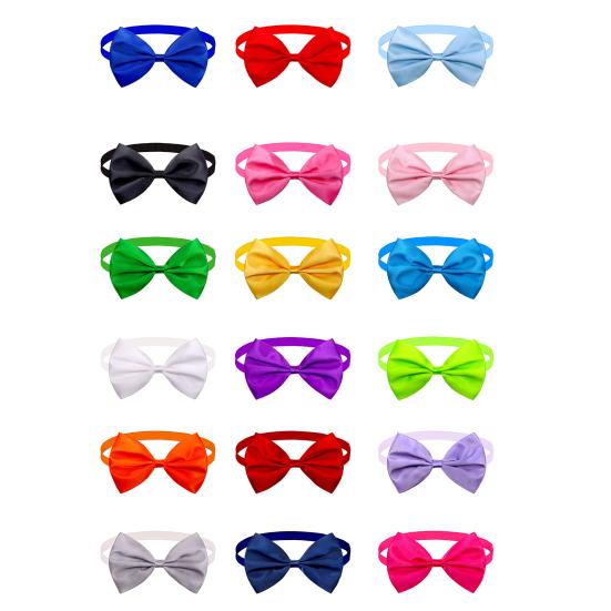 Pet Bow-knot Collar Adjustable Vivid Color Wear Resistant Super Soft Friendly To Skin Dress