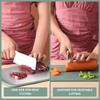 2-in-1 Cutting Board, Double-Sided Stainless Steel and PP Cutting Board for Kitchen, Professional-Grade Chopping Board with Skid