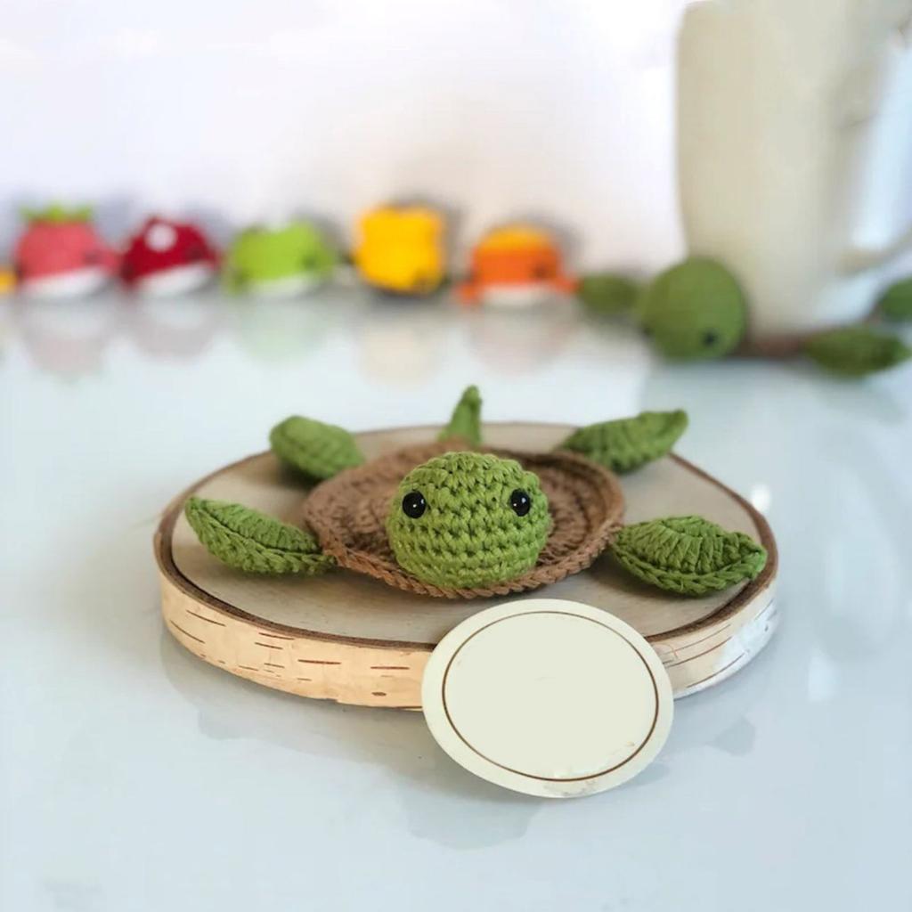 Decorative Table Mat Artistic Handmade Crochet Coaster Eye Catching Coaster Cute Animal Cup Mat Wool Thread Material