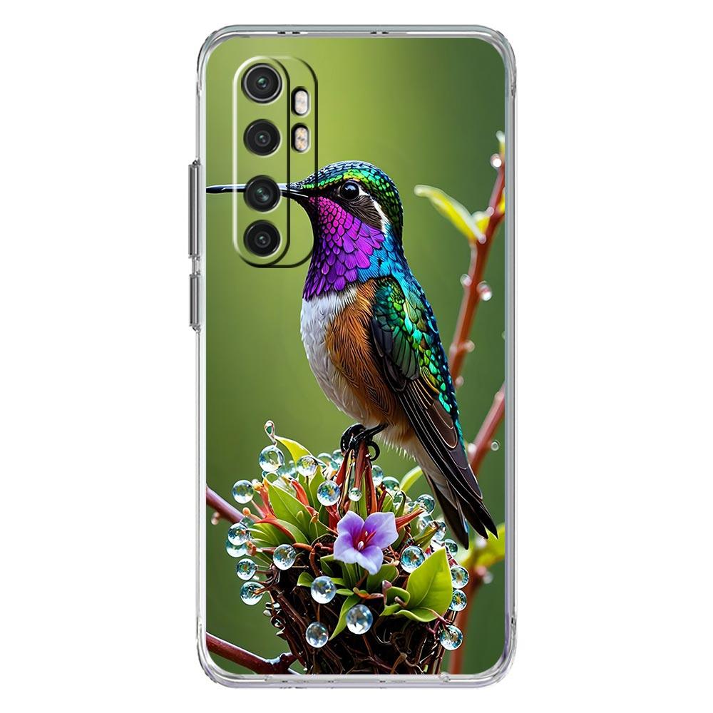 Phone Case For Xiaomi Mi Poco X7 X6 X5 NFC X3 F7 Ultra F6 Pro F3 15 14T 14 13T 11 12 13 Lite Clear TPU Cover Hummingbird
