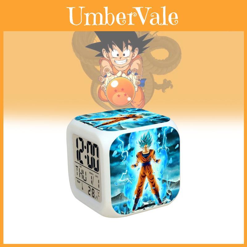 Dragon Ball Z Led Digital Alarm Clock With Color Changing Light For Kids Room Decor