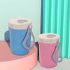 Microwaveable Wheat Straw Soup & Porridge Thermos Cup - Portable, Sealed Breakfast Gift for Students