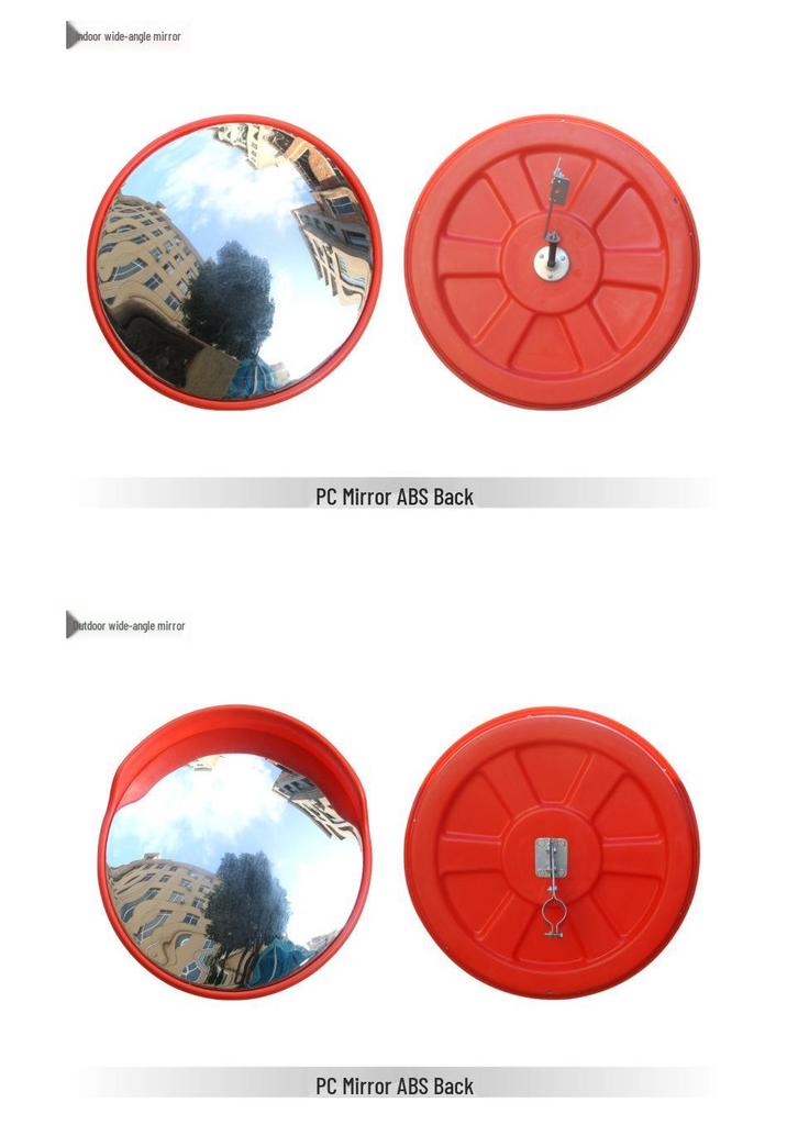 Wide-Angle Convex Mirror for Indoor/Outdoor Corner Parking Lot Use