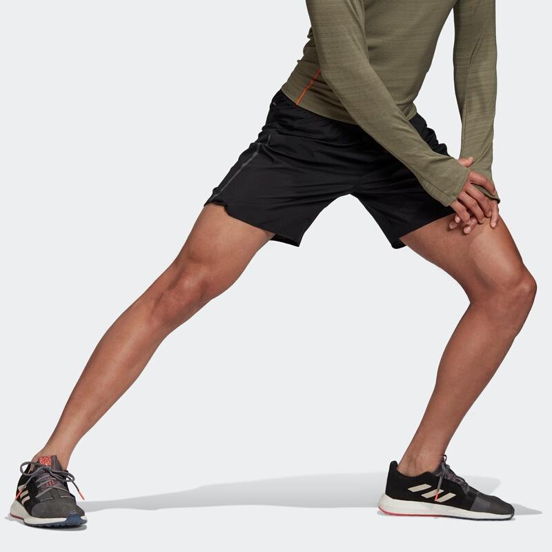 Adidas Saturday Short Solid Running Shorts Men Bottoms Black FQ4707