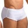 Men Sides Split Press Button Crotch Boxer Briefs Elastic Waistband Quick-Drying Athletic Shorts for Gym Fitness Cycling Running