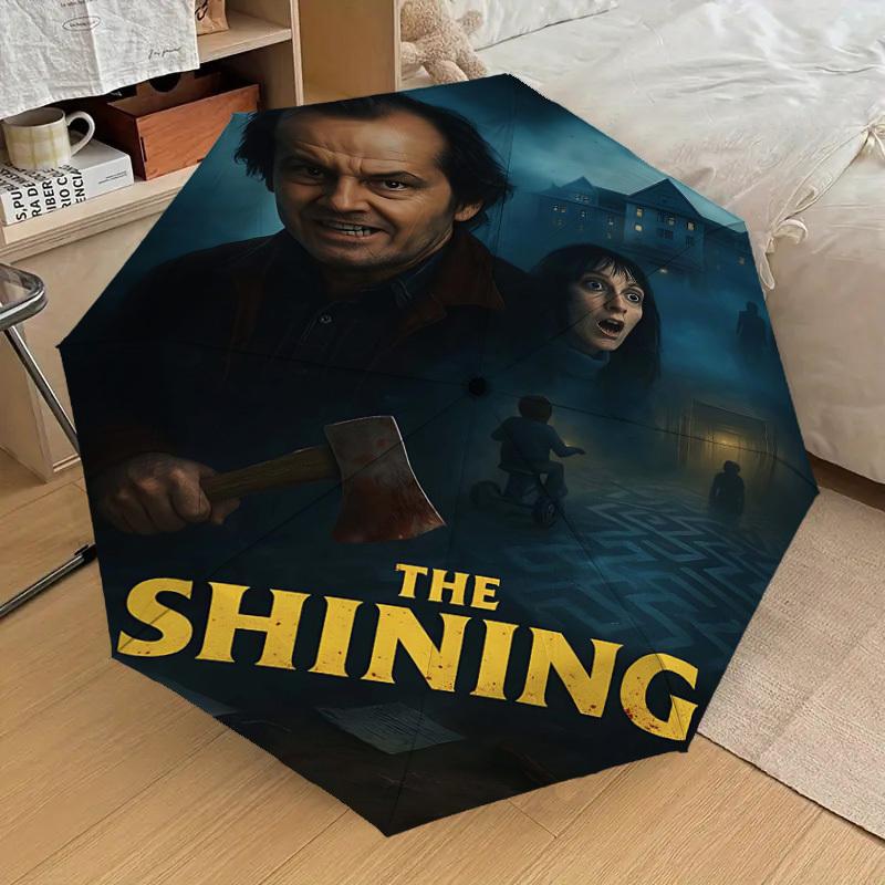 1pc The Shining Automatic Open/Close Umbrella Compact Folding Umbrella with 8-Rib Shaft lightweight esign, for Women/Men1167A