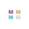 40pcs Hair Braiding Dreadlocks Beads Metal Cuff Clips Hair Braid Tubes Hollow Out Hair Ring  Women