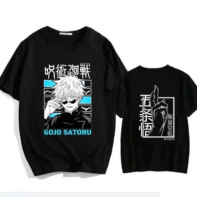 2026 Hot Sale Japanese Jujutsu Kaisen Gojo Anime T-shirt Man Woman Unisex Manga Gojo Satoru Graphic T Shirts Short Sleeve Tee