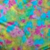 Colorful Tie-Dye Rabbit Fur Print Plush Fabric, 10mm - Ideal for Toy and Clothing Design