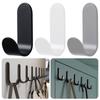 5Pcs Strong Adhesive Wall Mounted Hook Non Perforated Door Hanger Hook Wall Hook  Home Organizer